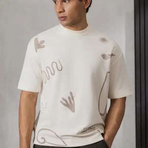 Oversized Graphic T-Shirt - D014