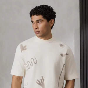 Oversized Graphic T-Shirt - D014